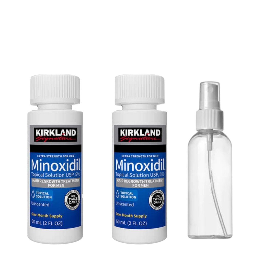 Minoxidil Kirkland 5% 120ml 2 Meses + Atomizador