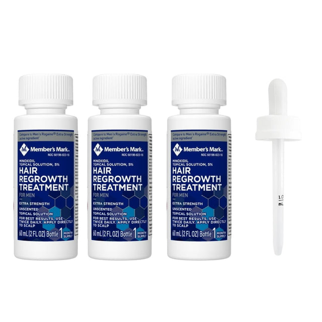 Minoxidil Member's Mark 5% 3 meses + Gotero Original